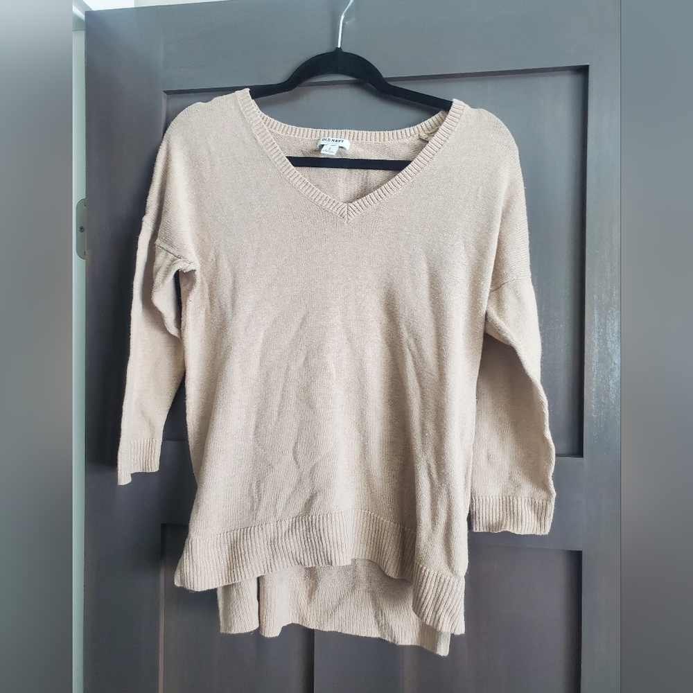 Tan shirt